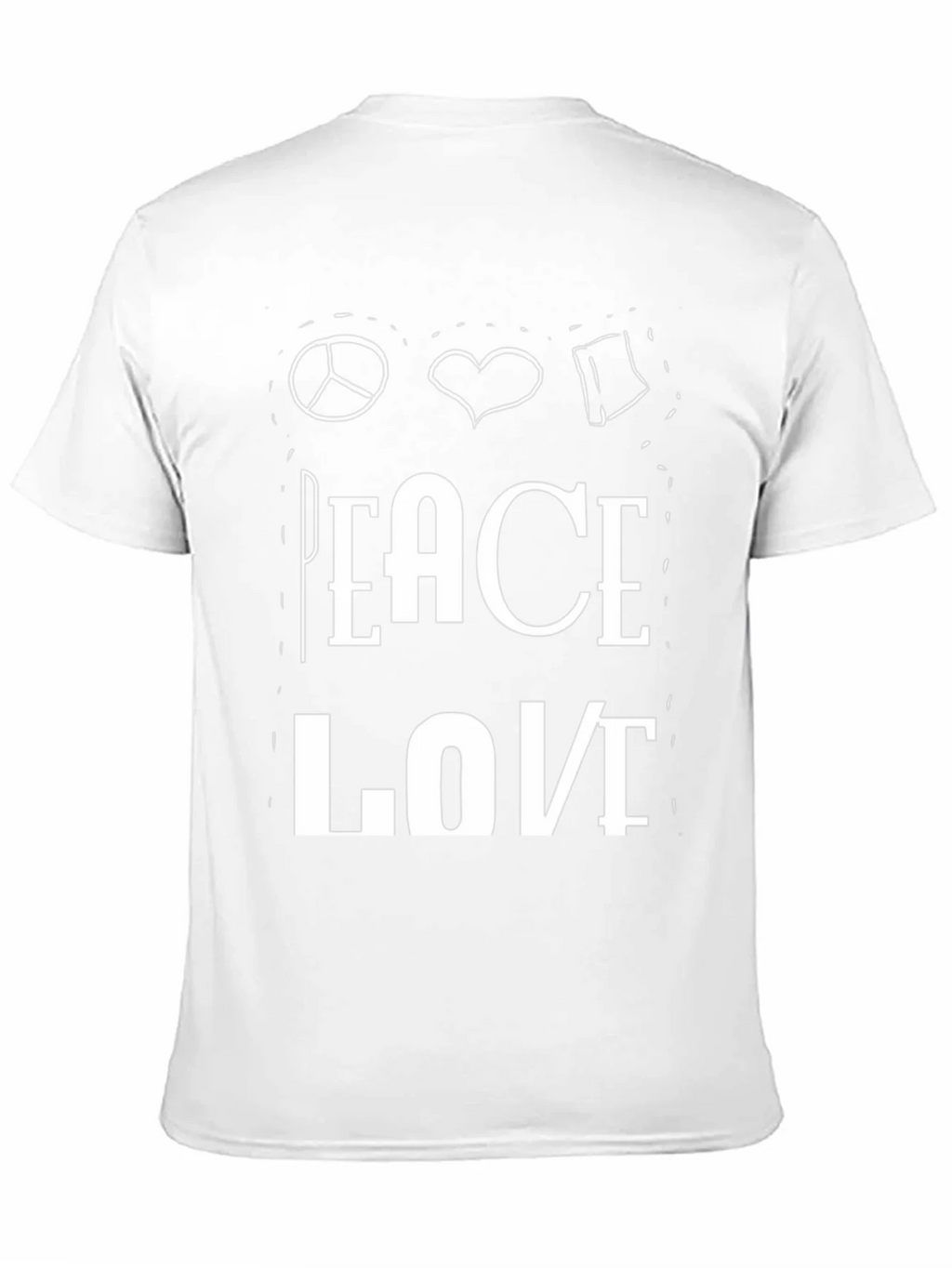 Peace Love Book T-Shirt product image 2