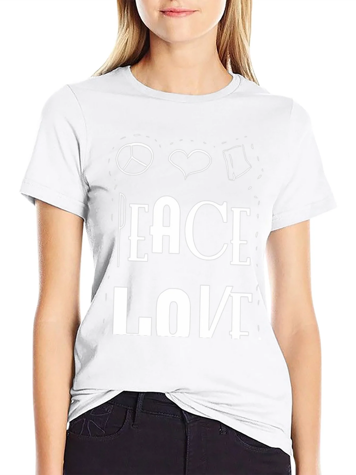 Peace Love Book T-Shirt product image 11