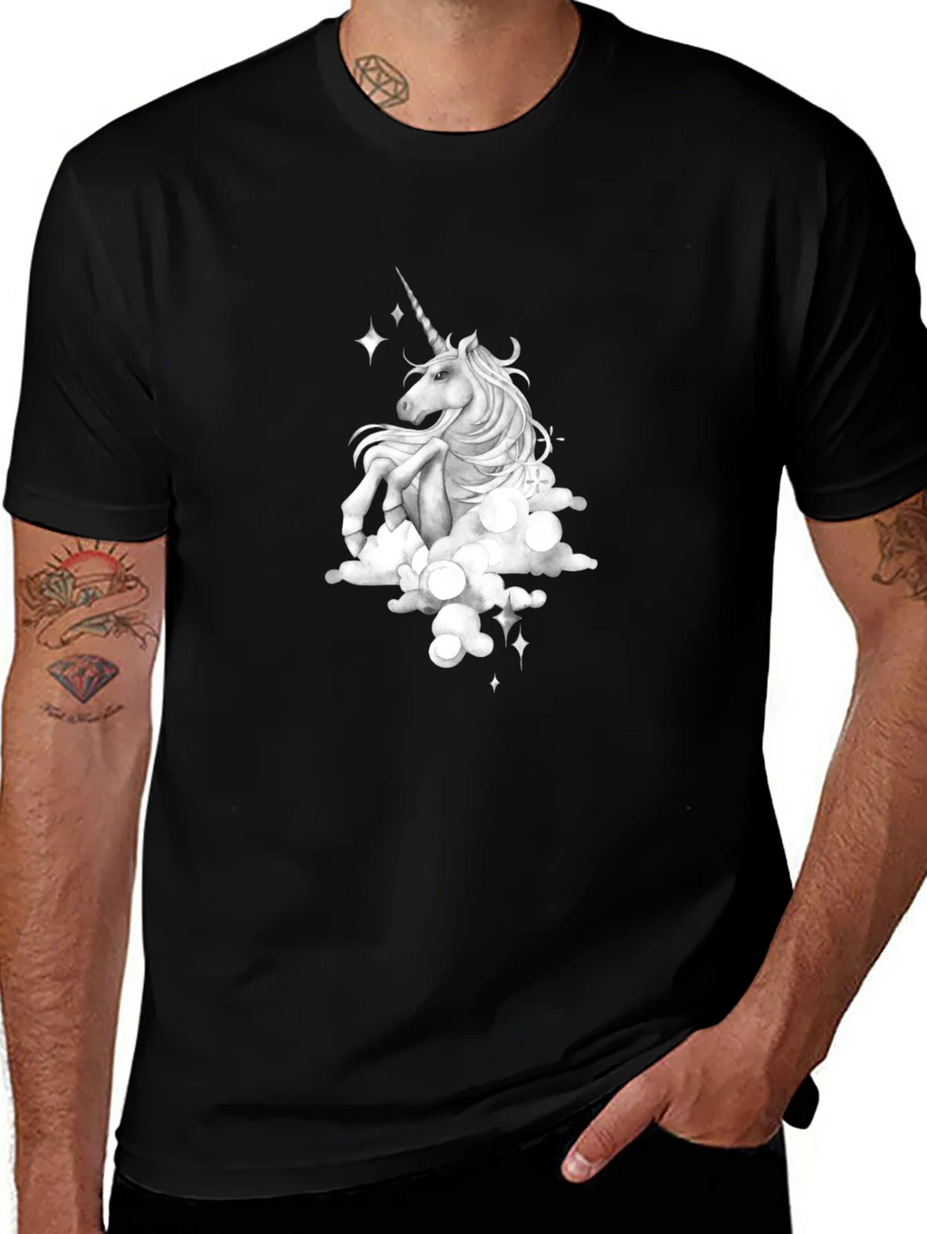 Unicorn Cloud T-Shirt - Fantasy Graphic Tee product image 1