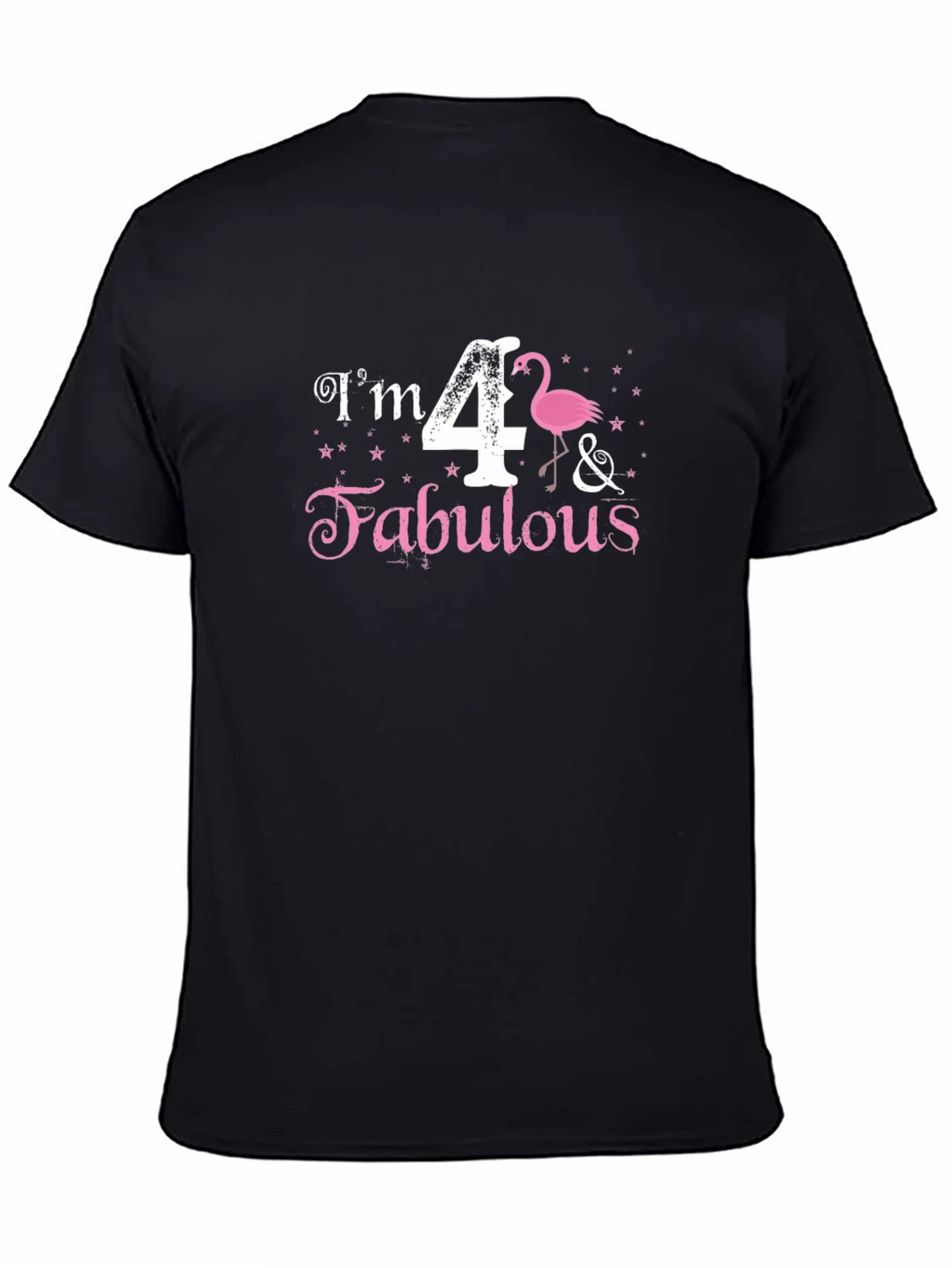 Im 4 & Fabulous Flamingo Black T-Shirt product image 7