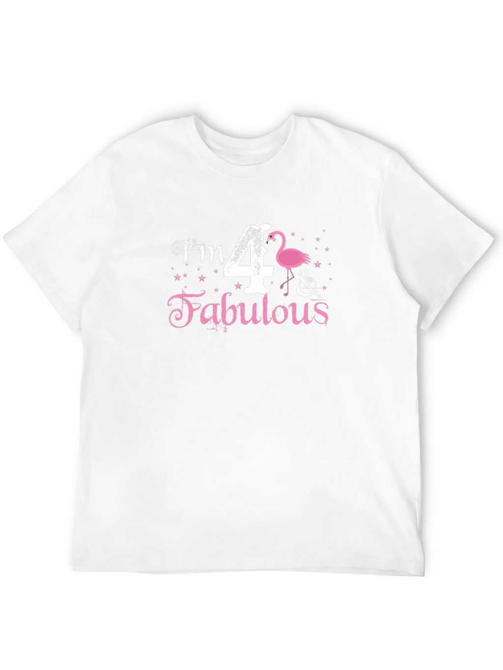 Im 4 & Fabulous Flamingo Black T-Shirt product image 3