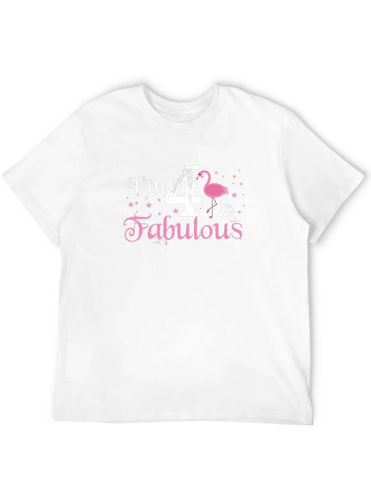 Im 4 & Fabulous Flamingo Black T-Shirt product image 3