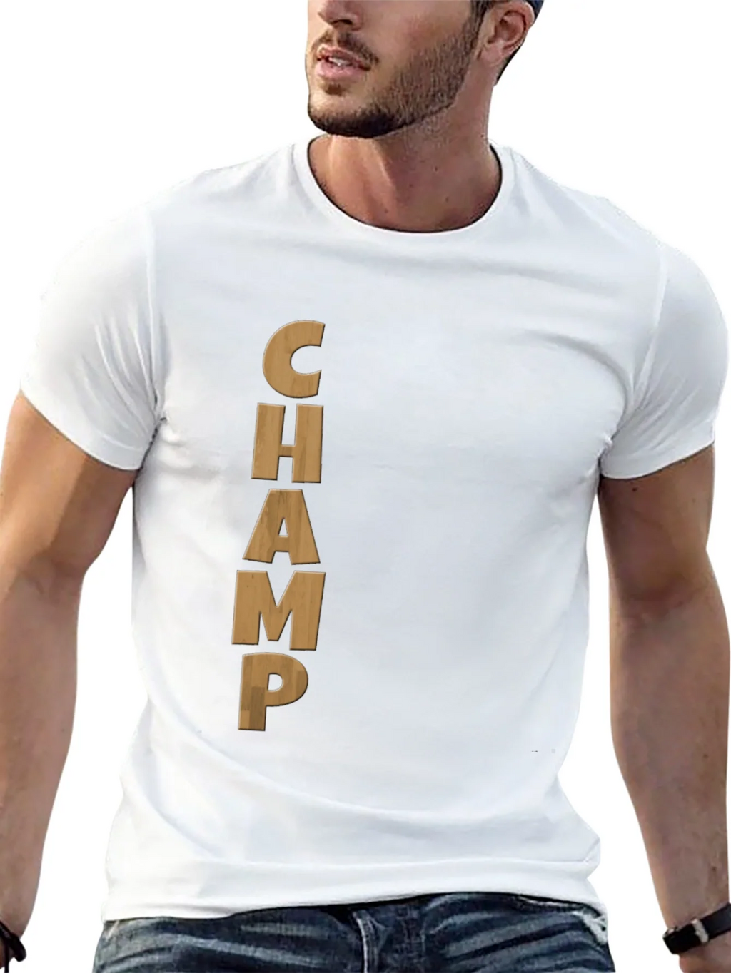 Black CHAMP Graphic Tee - Mens Casual T-Shirt product image 4