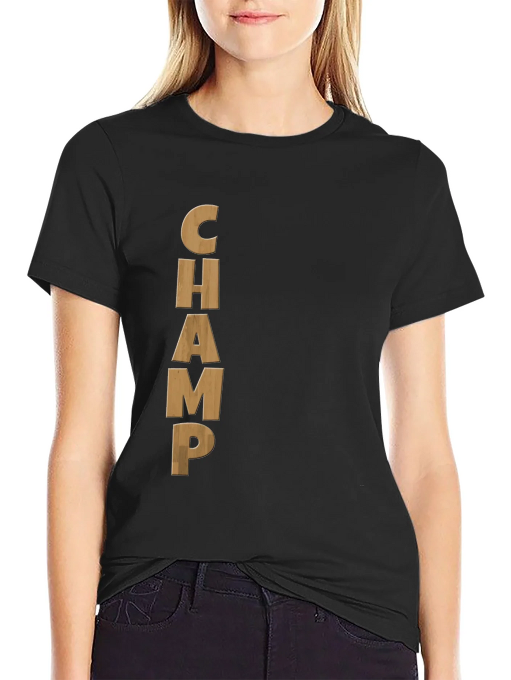 Black CHAMP Graphic Tee - Mens Casual T-Shirt product image 5