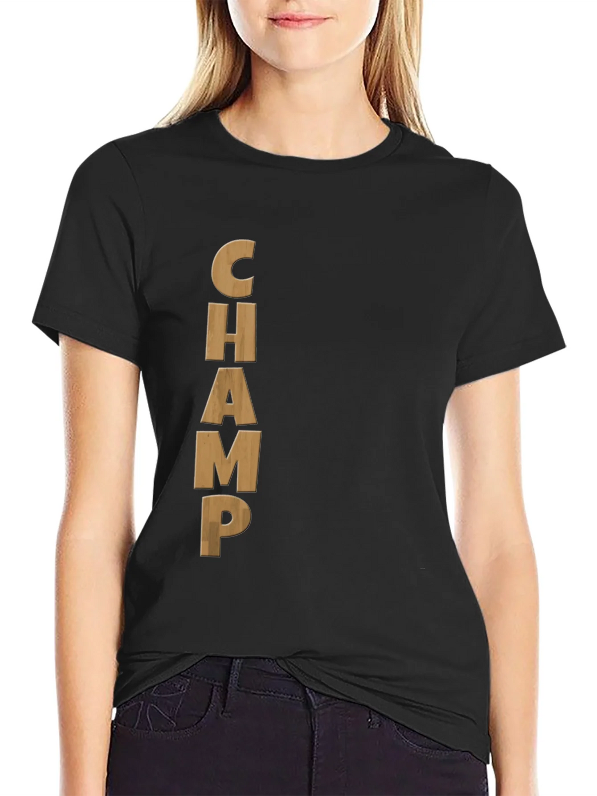 Black CHAMP Graphic Tee - Mens Casual T-Shirt product image 5
