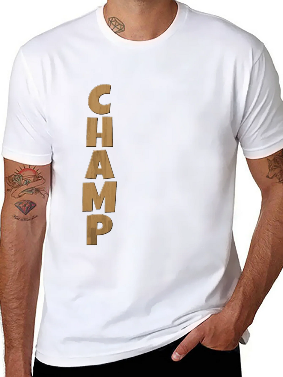 Black CHAMP Graphic Tee - Mens Casual T-Shirt product image 10