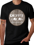 Chopped Onions Graphic Tee - Novelty Food Shirt product image 1