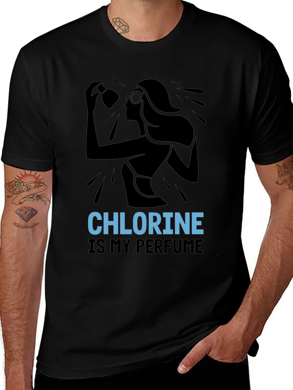 Chlorine Perfume T-Shirt - Swimmer Apparel product image 1