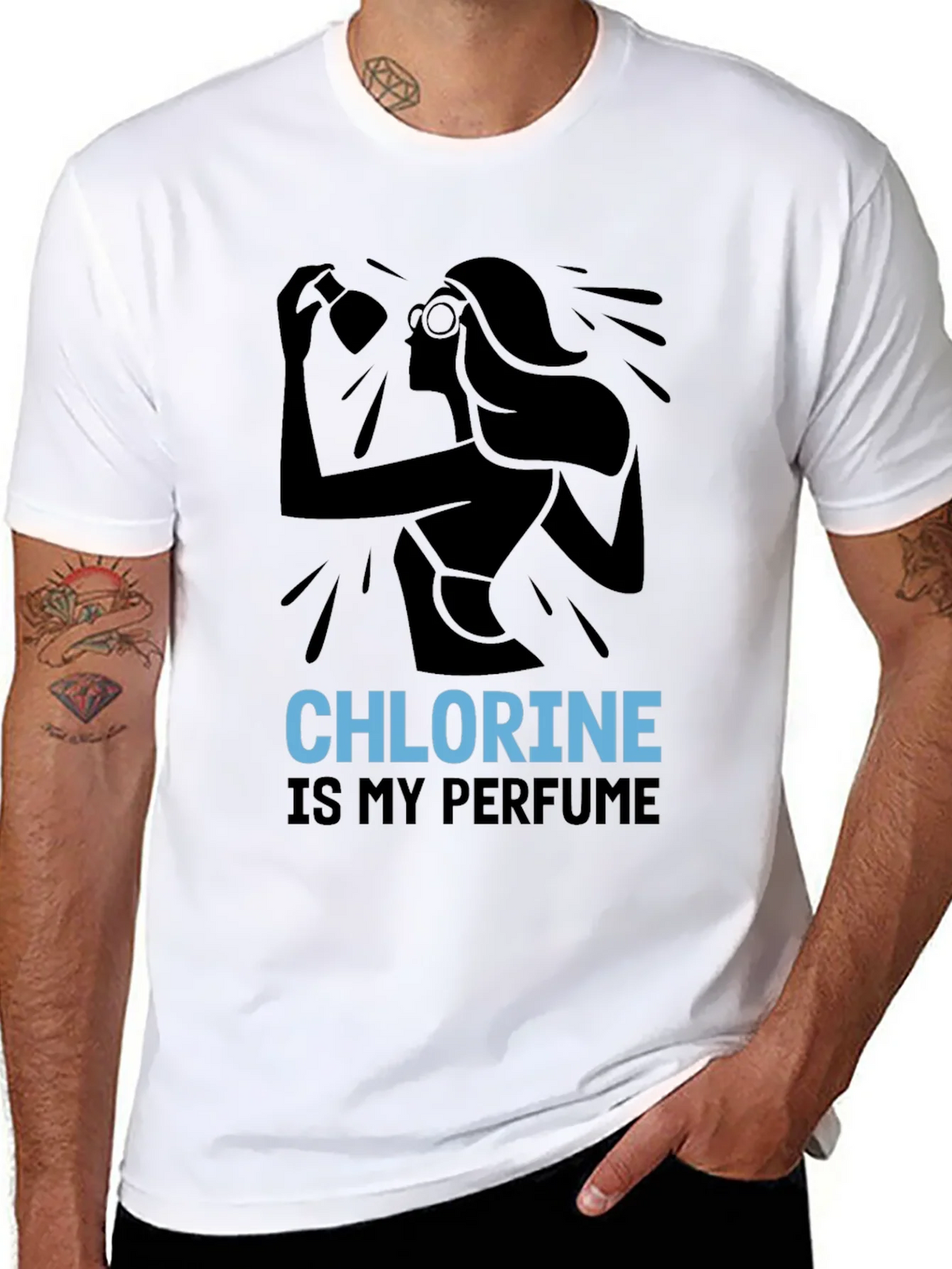 Chlorine Perfume T-Shirt - Swimmer Apparel product image 10
