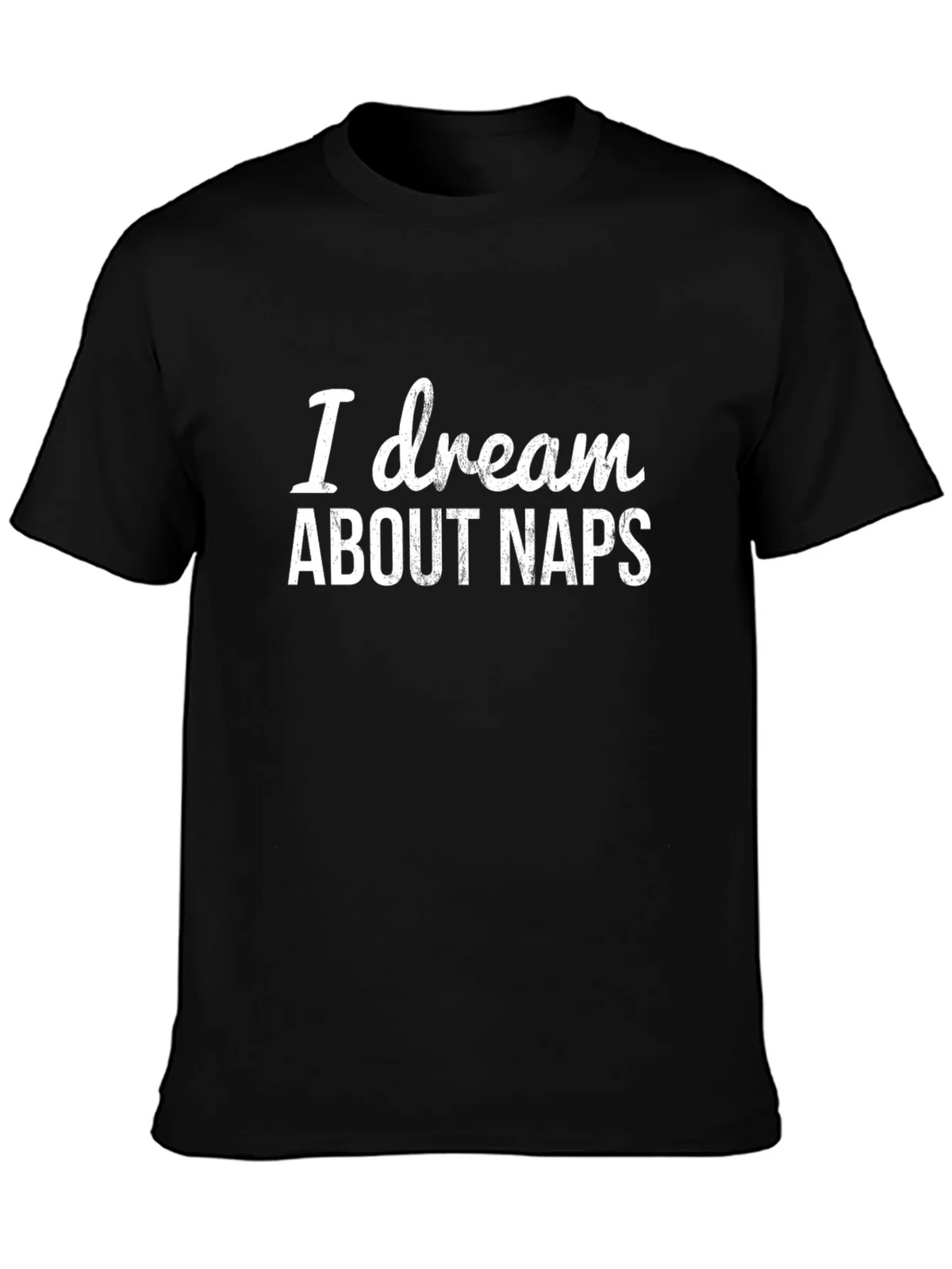 I Dream About Naps Black Graphic T-Shirt product image 6