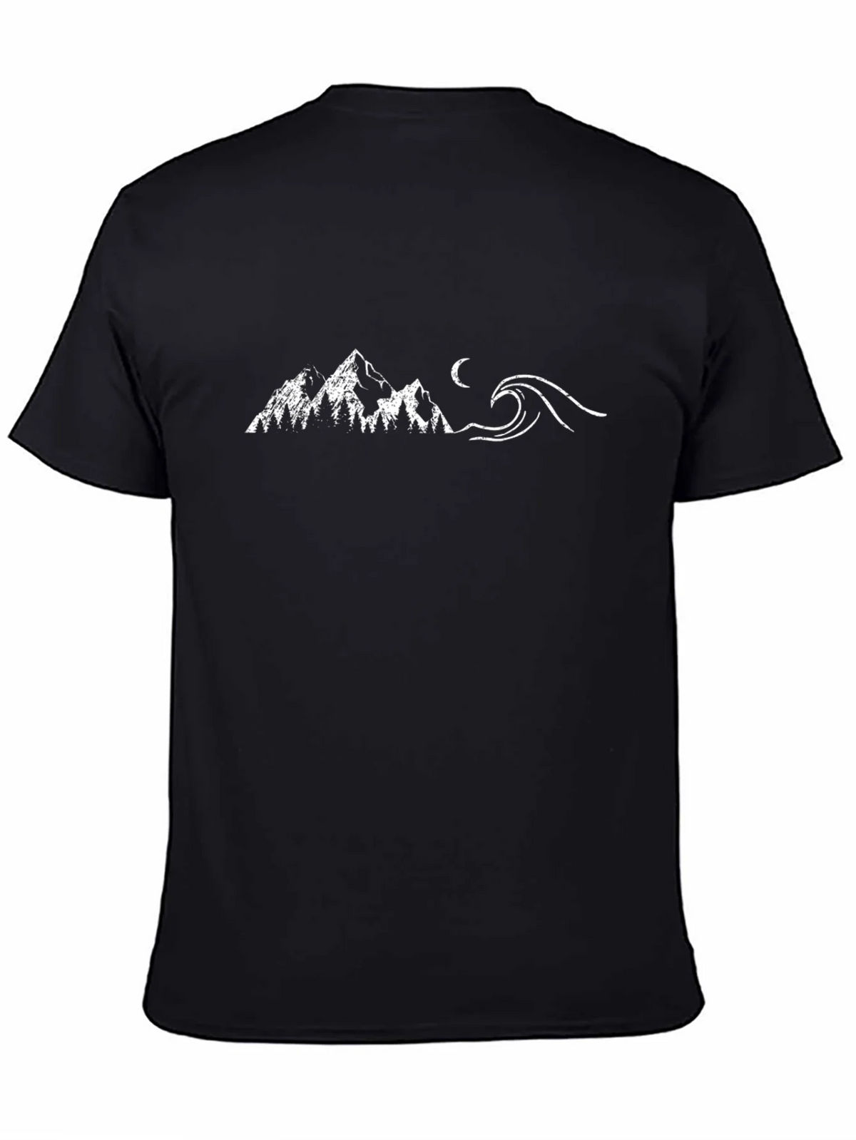 Mountain Wave Graphic Tee - Black product image 7