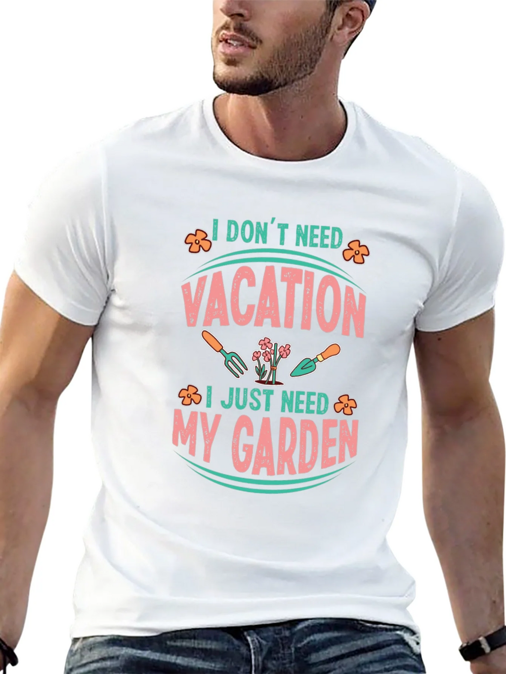 I Dont Need Vacation Gardening T-Shirt product image 4