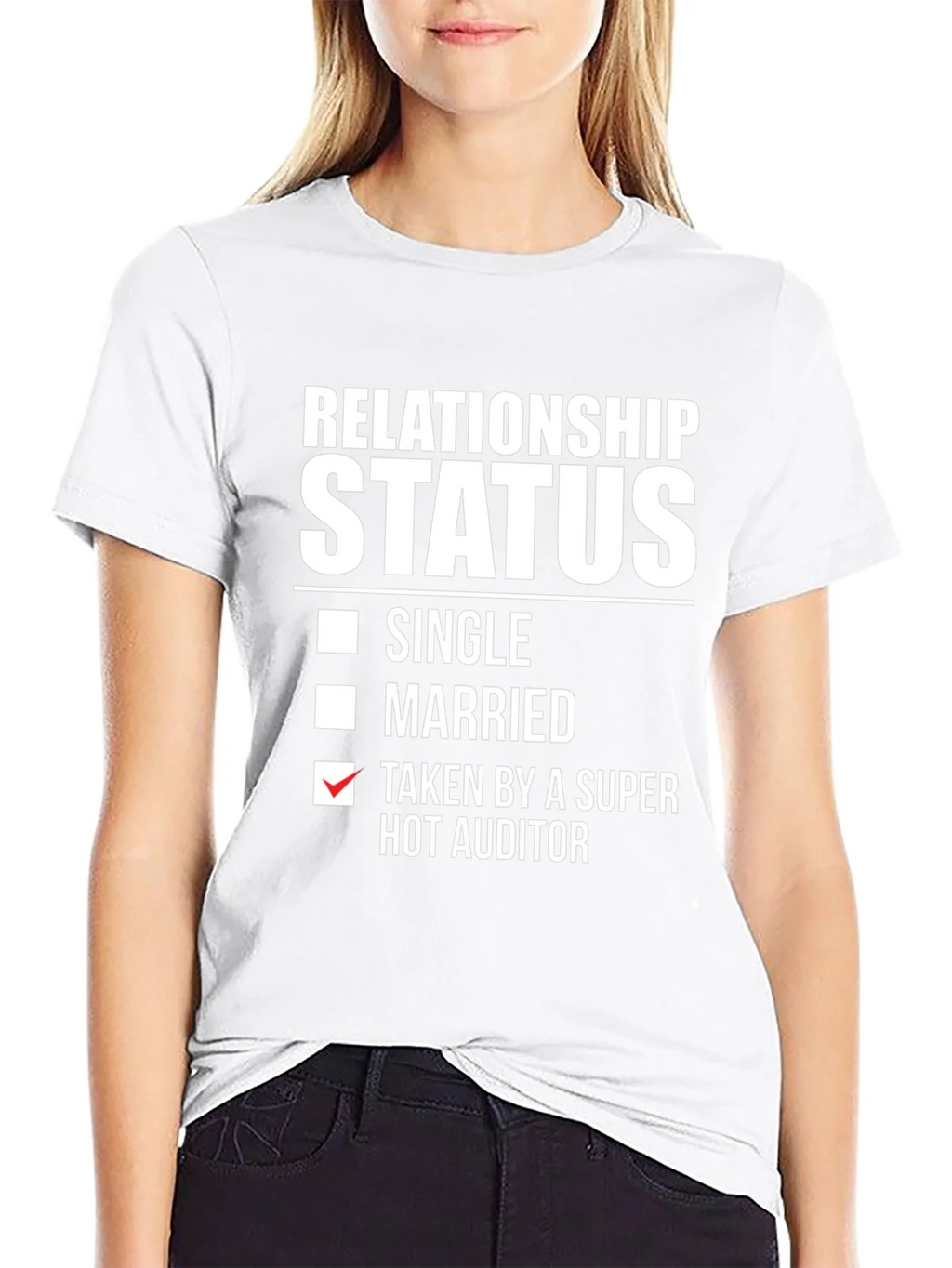 Relationship Status: Taken by a Super Hot Auditor T-Shirt product image 11