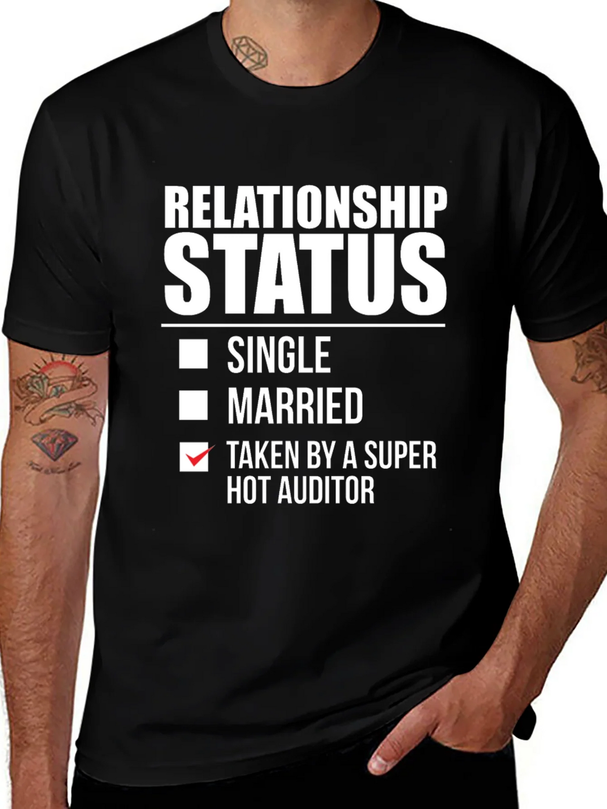 Relationship Status: Taken by a Super Hot Auditor T-Shirt product image 1
