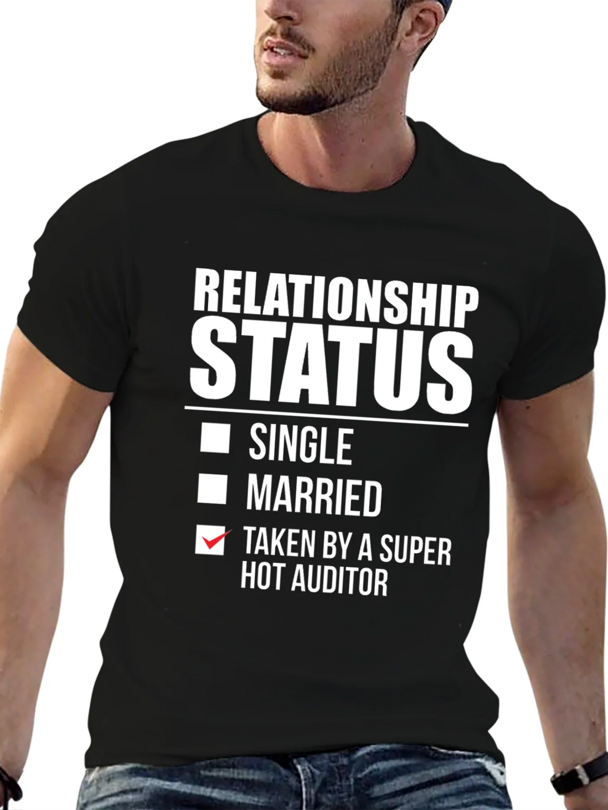 Relationship Status: Taken by a Super Hot Auditor T-Shirt product image 9