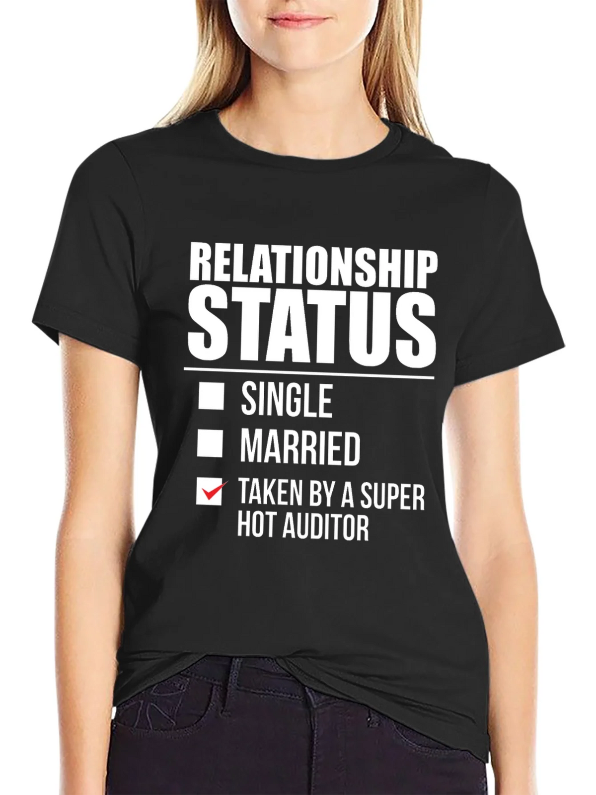 Relationship Status: Taken by a Super Hot Auditor T-Shirt product image 5