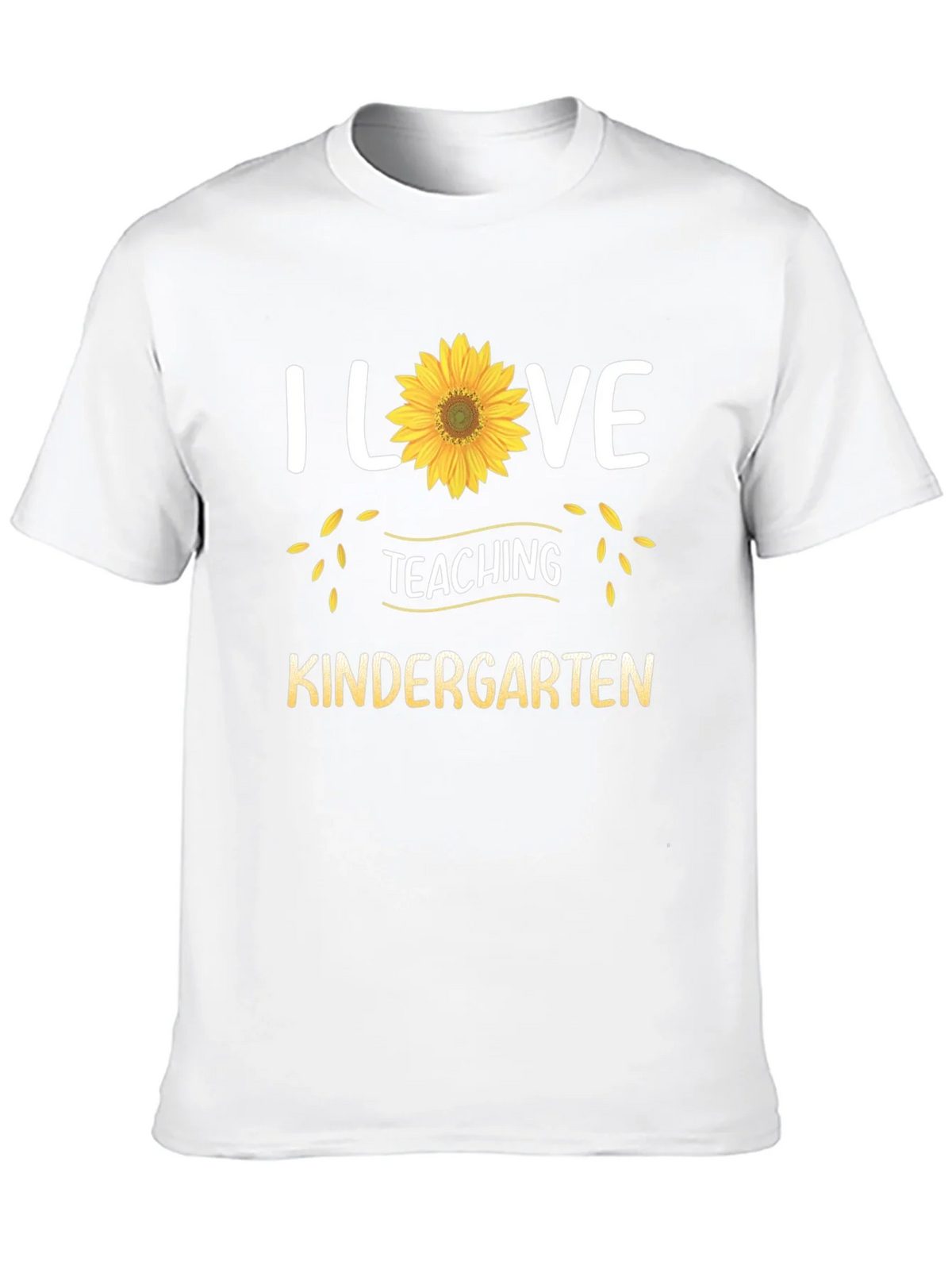 I Love Teaching Kindergarten Sunflower T-Shirt product image 12
