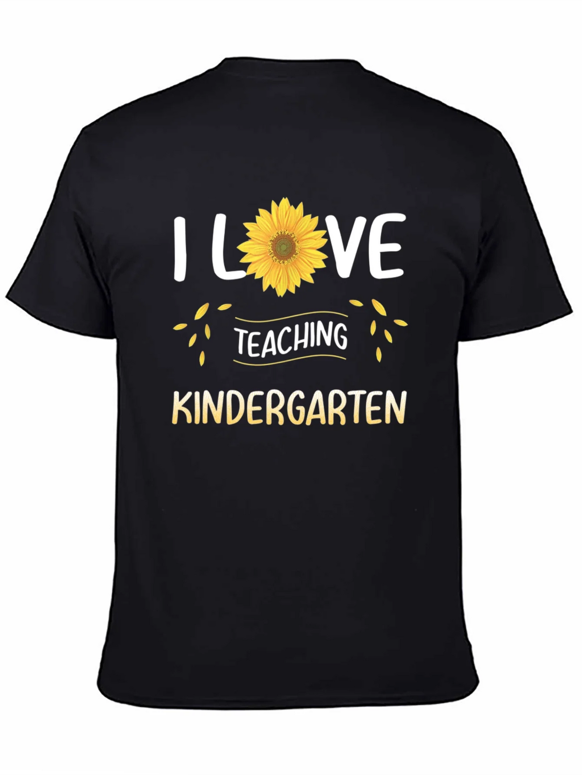 I Love Teaching Kindergarten Sunflower T-Shirt product image 7