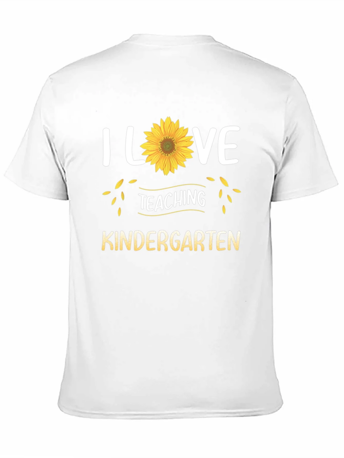 I Love Teaching Kindergarten Sunflower T-Shirt product image 2