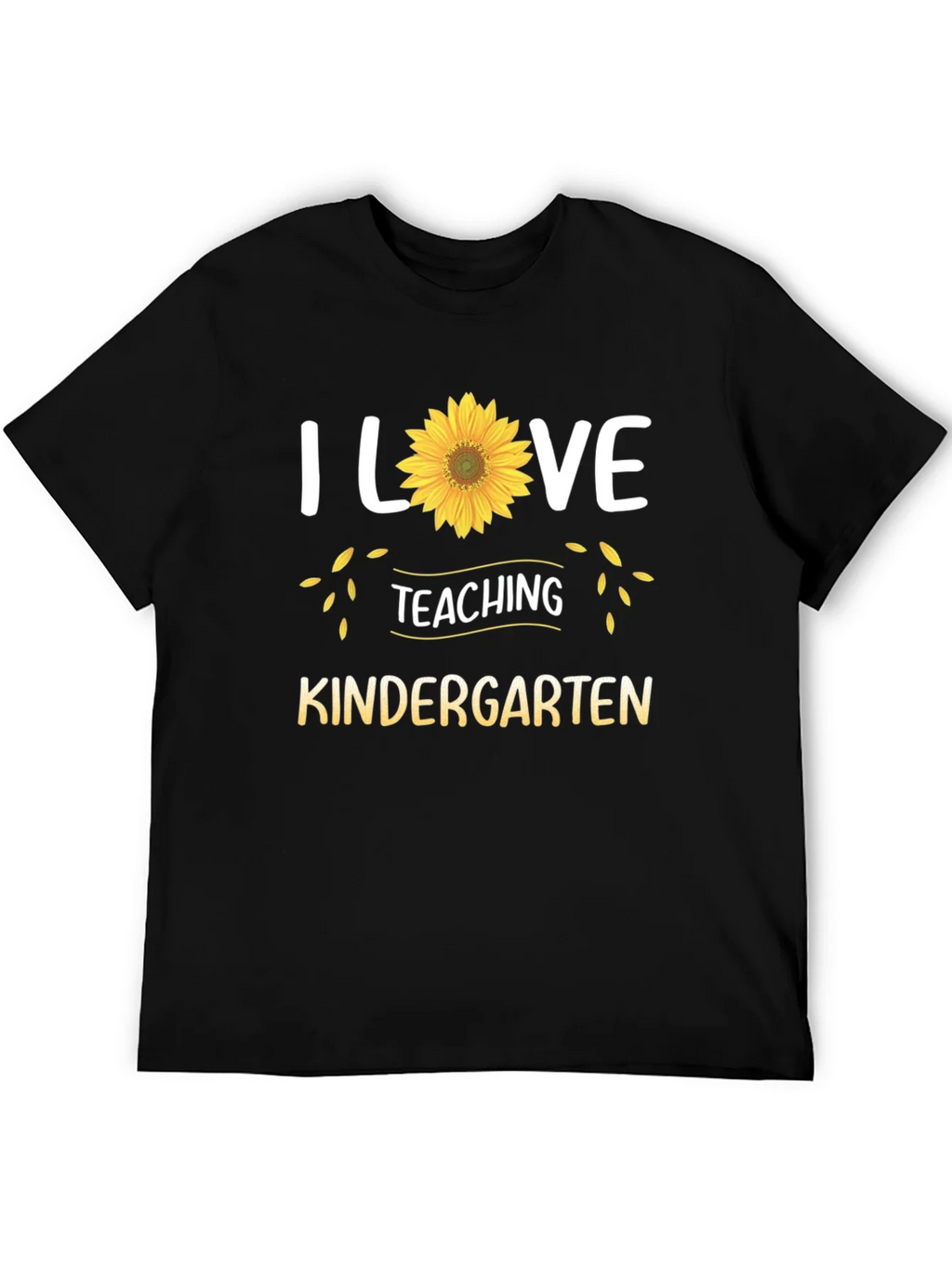 I Love Teaching Kindergarten Sunflower T-Shirt product image 8