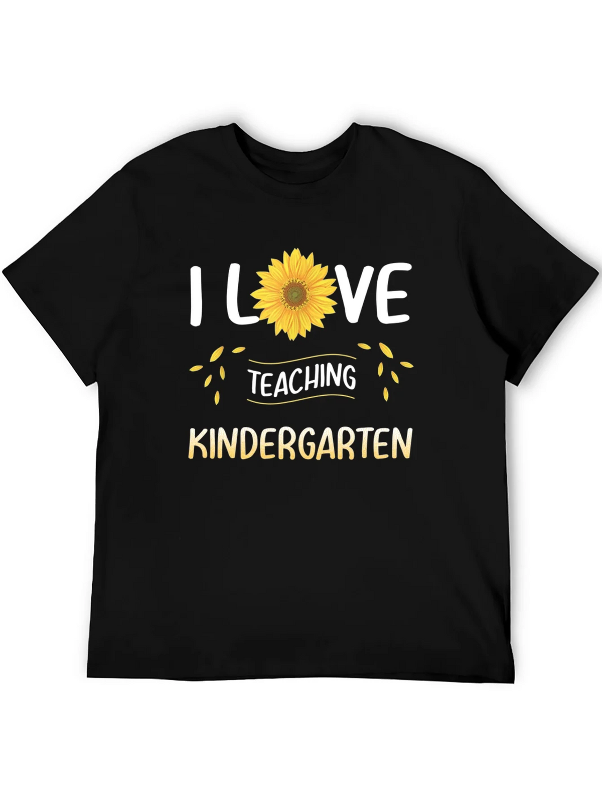 I Love Teaching Kindergarten Sunflower T-Shirt product image 8
