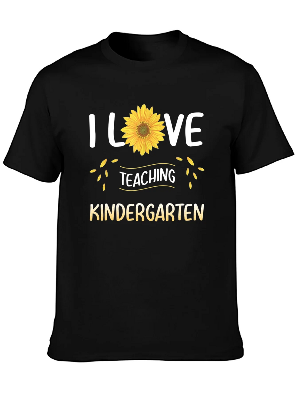 I Love Teaching Kindergarten Sunflower T-Shirt product image 6