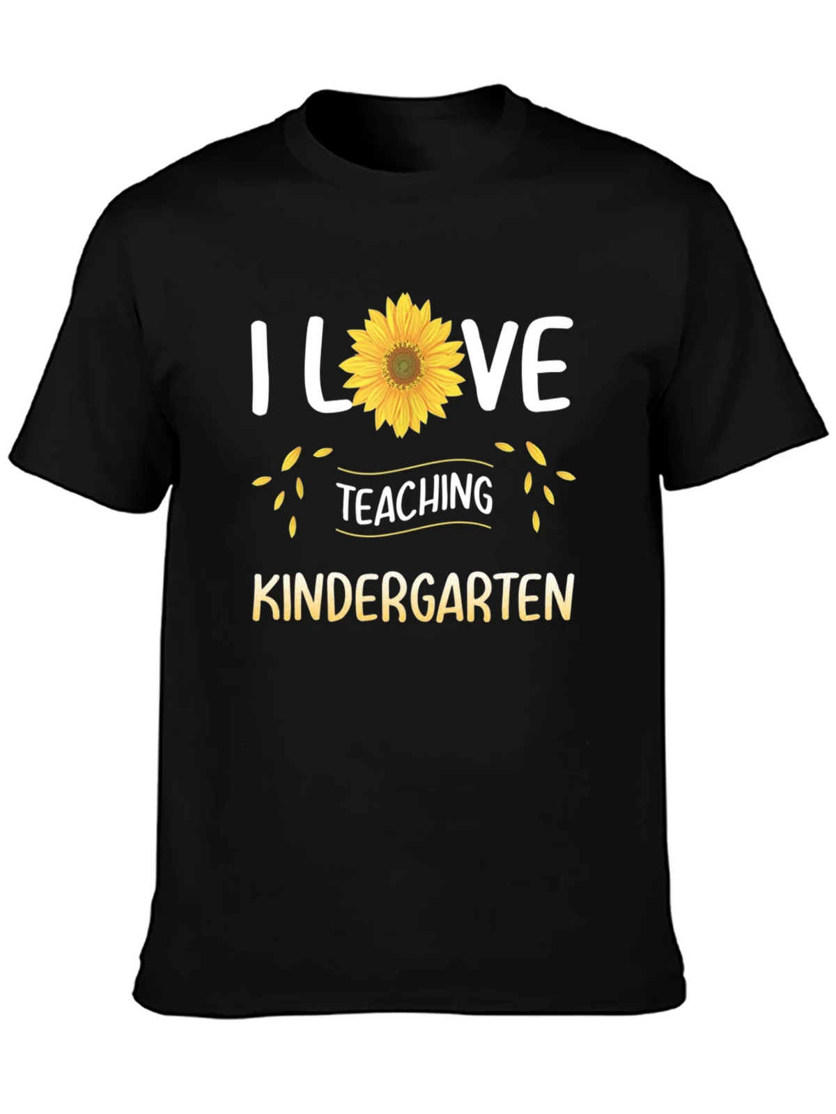 I Love Teaching Kindergarten Sunflower T-Shirt product image 6