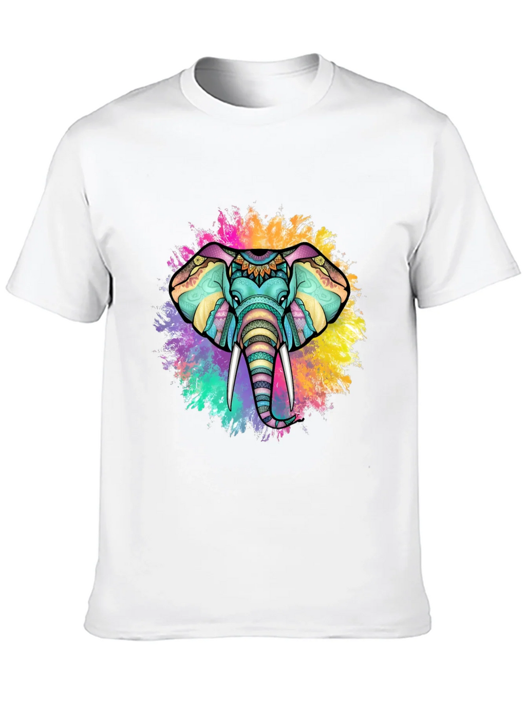 Colorful Elephant Graphic Tee product image 12