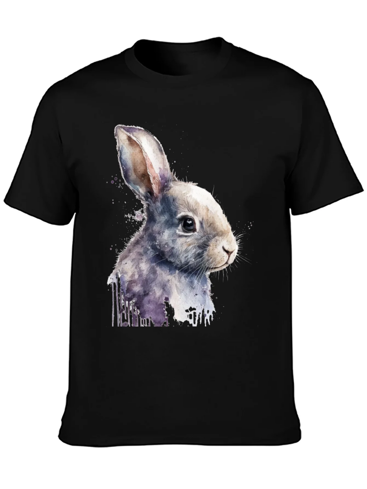 Rabbit Watercolor Graphic Tee product image 6