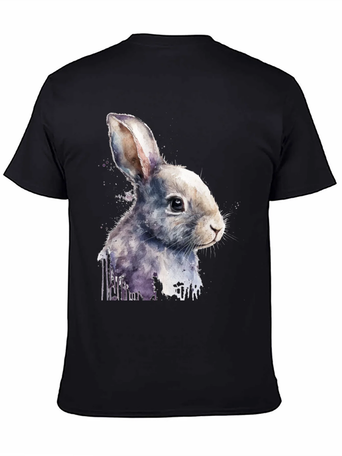 Rabbit Watercolor Graphic Tee product image 7