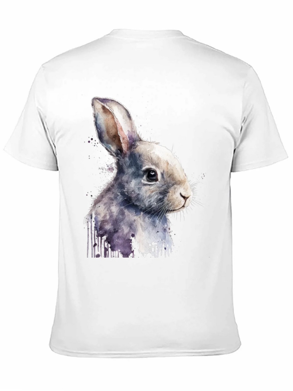 Rabbit Watercolor Graphic Tee product image 2