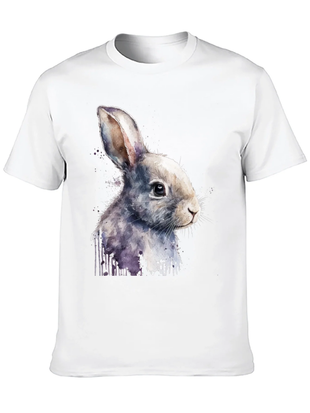 Rabbit Watercolor Graphic Tee product image 12