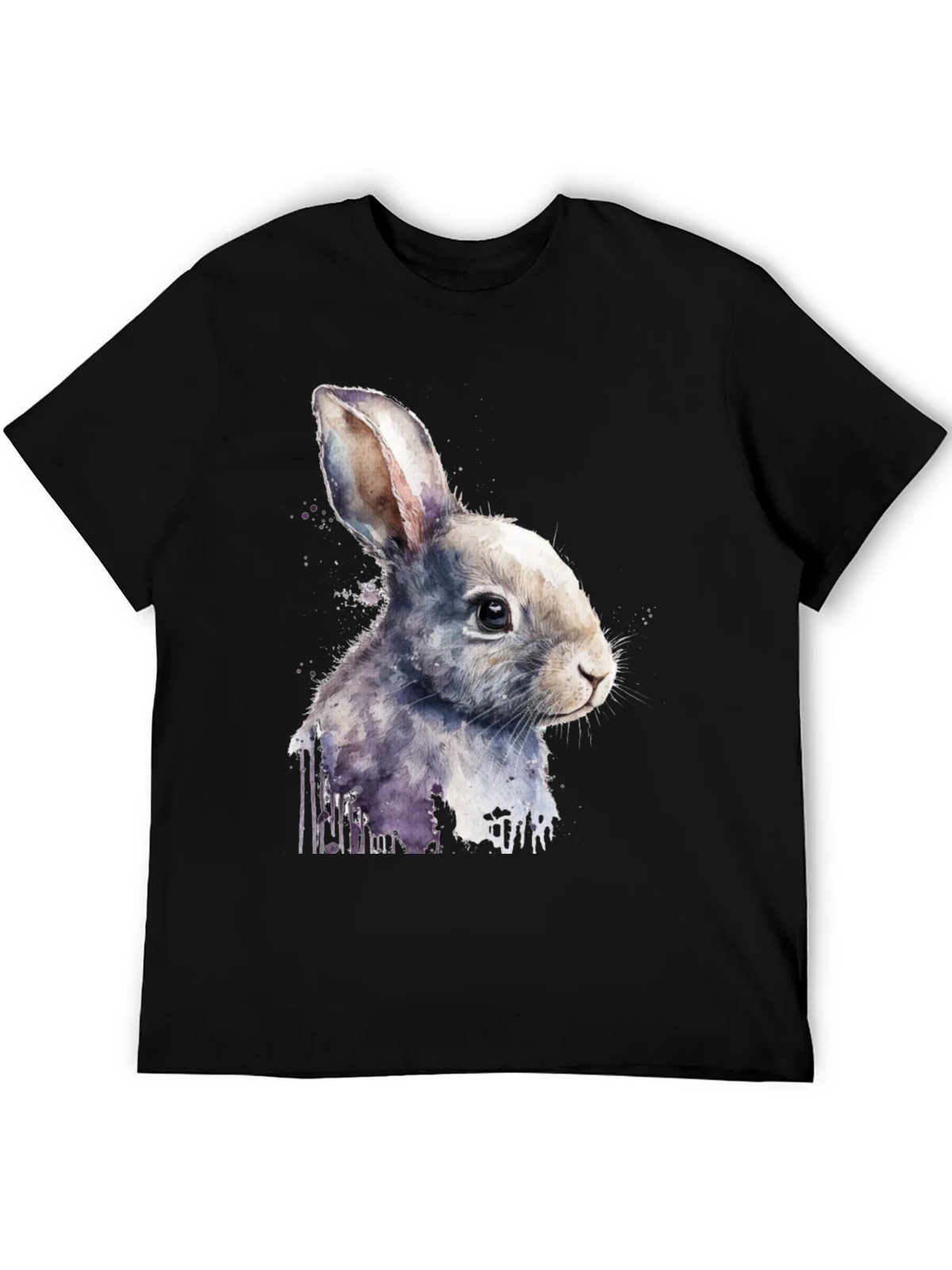 Rabbit Watercolor Graphic Tee product image 8