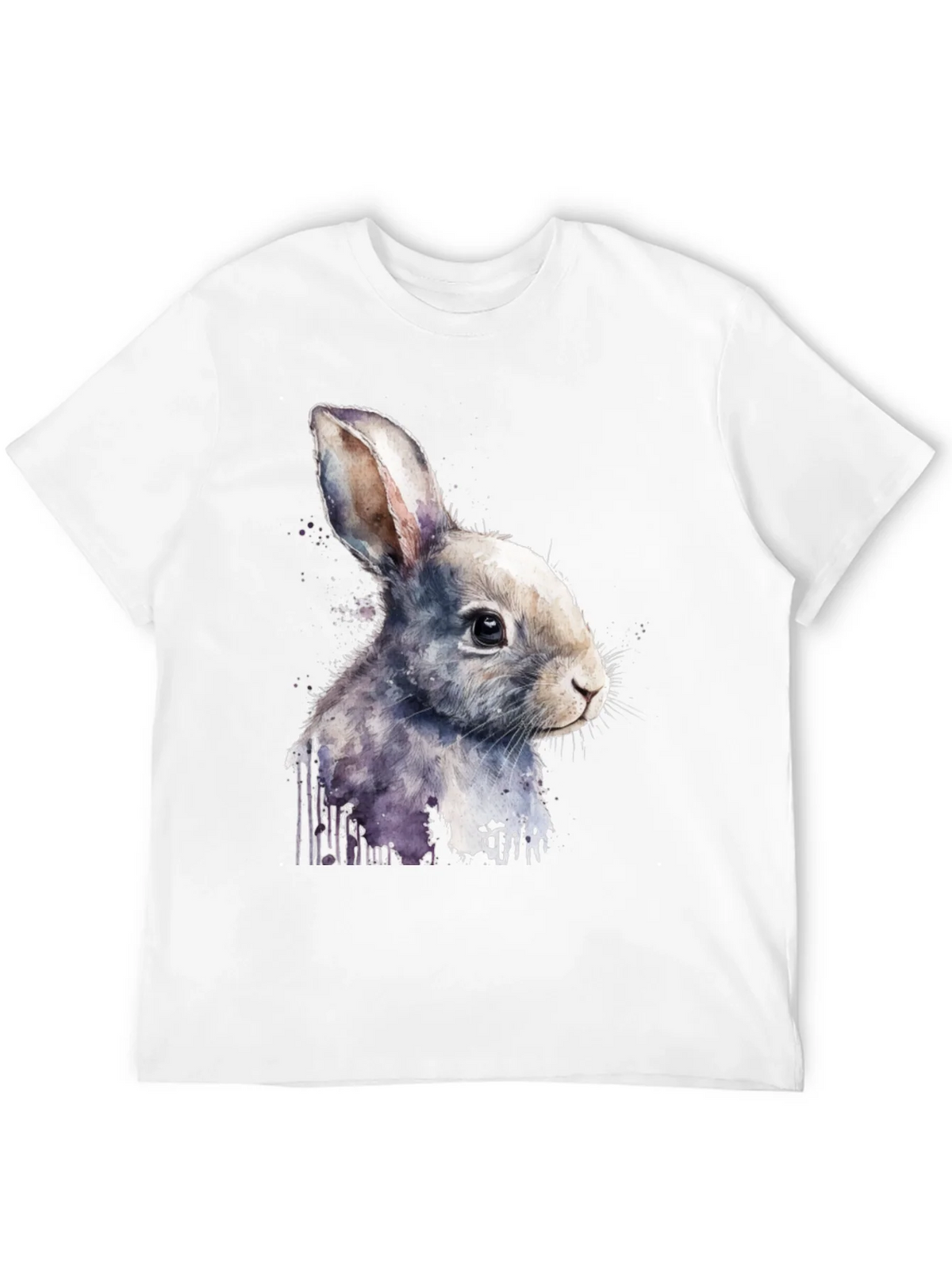 Rabbit Watercolor Graphic Tee product image 3