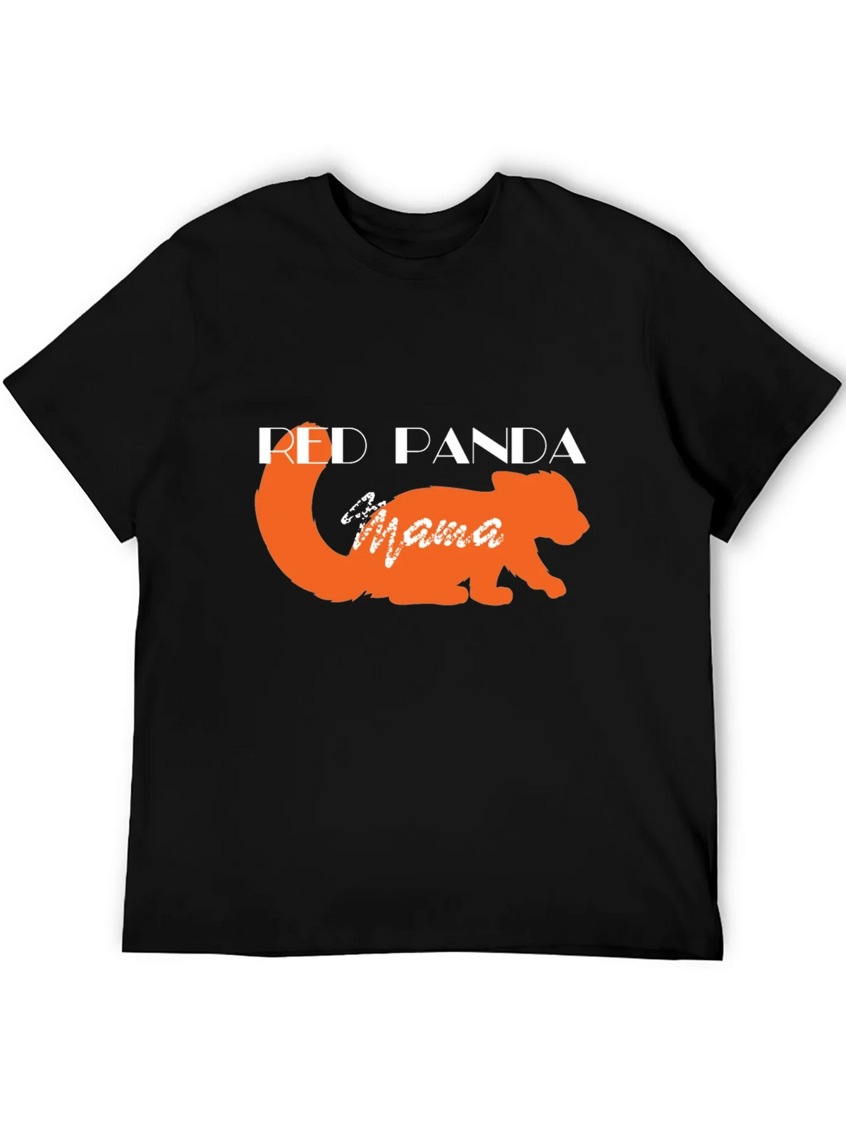 Red Panda Mama Black T-Shirt product image 8