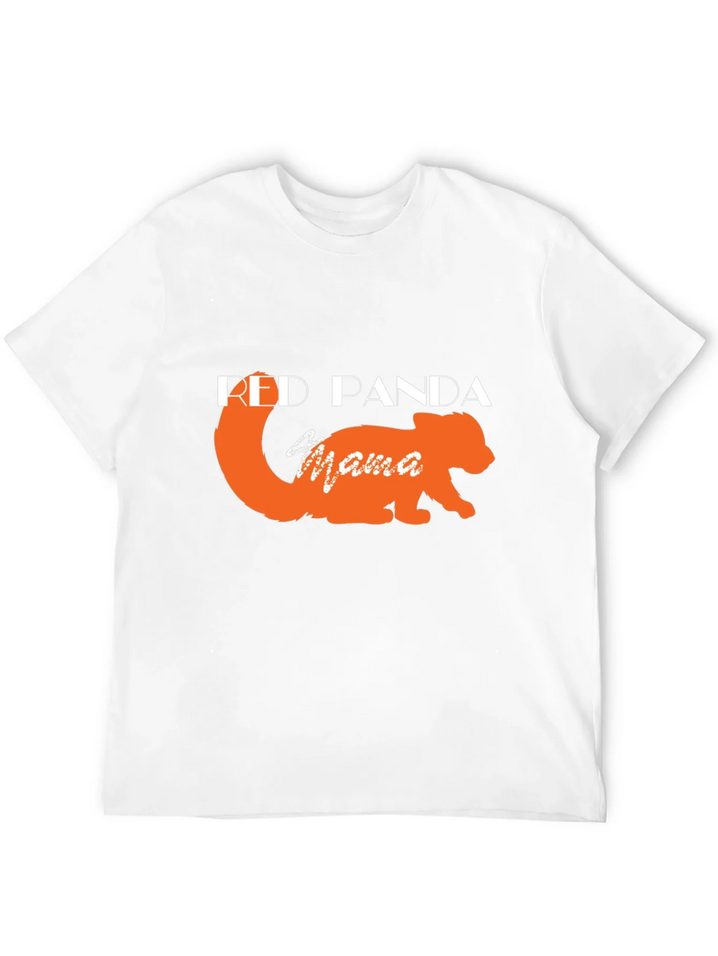 Red Panda Mama Black T-Shirt product image 3