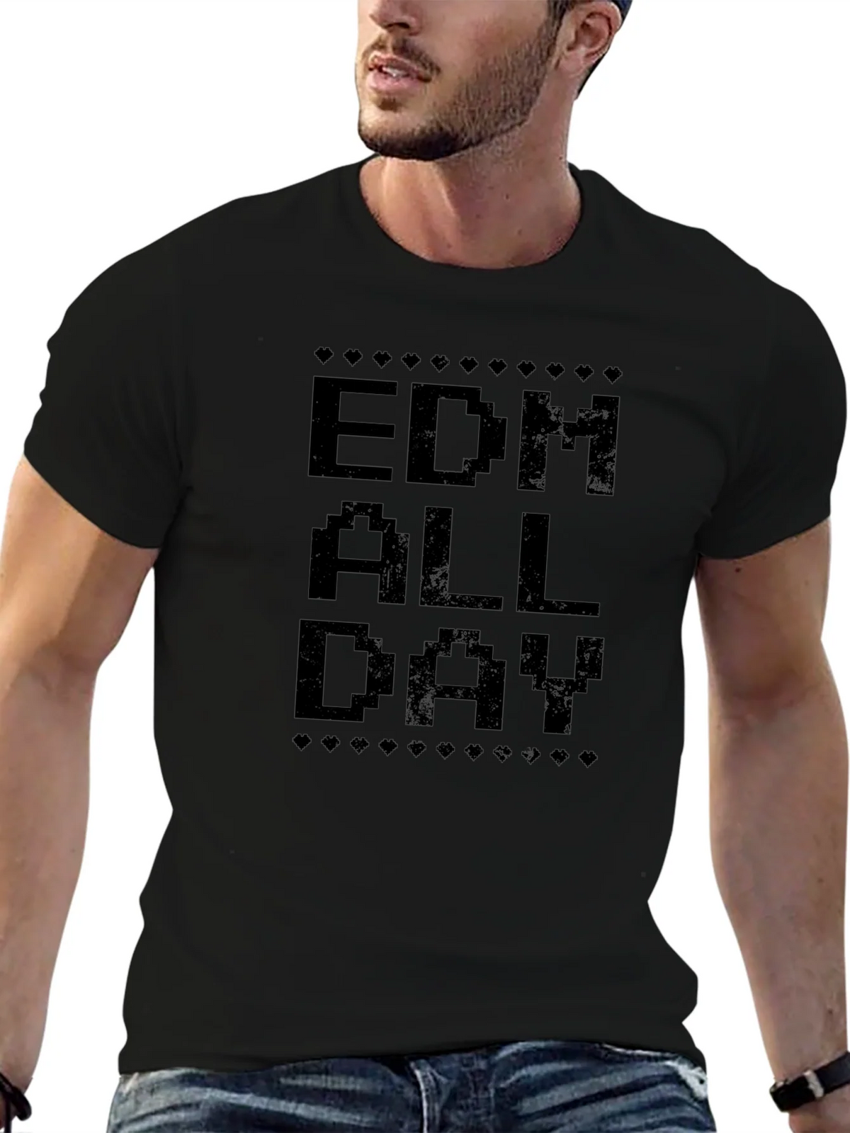 EDM All Day Pixel Tee - Cool Music Festival Shirt product image 9