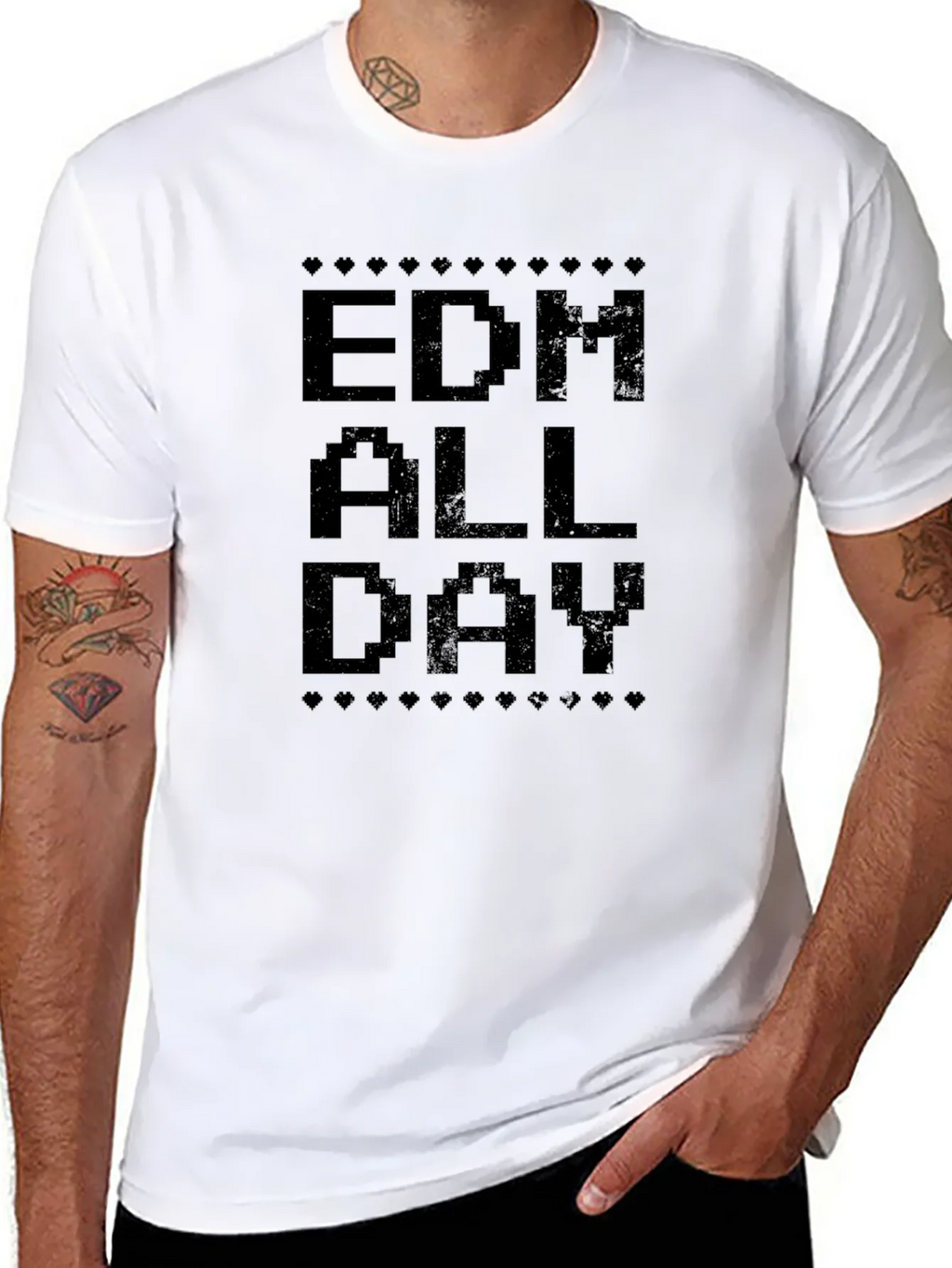 EDM All Day Pixel Tee - Cool Music Festival Shirt product image 10