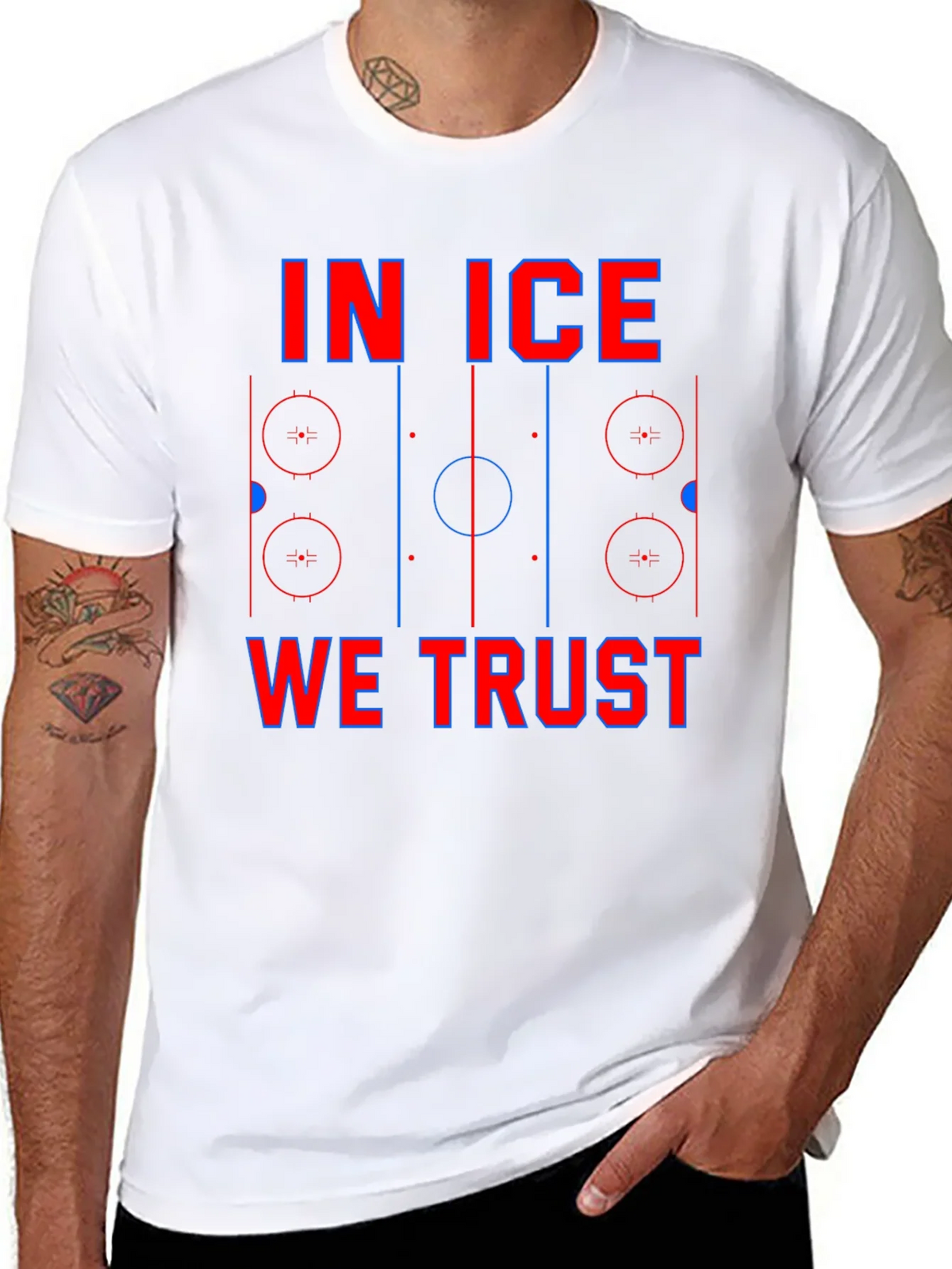In Ice We Trust Hockey T-Shirt product image 10