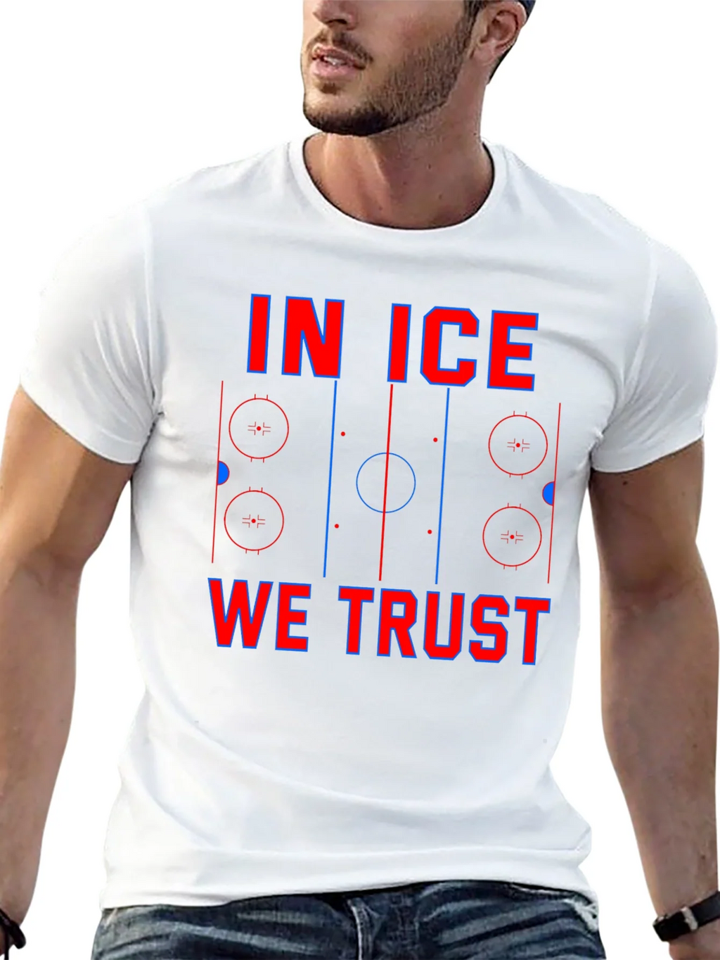 In Ice We Trust Hockey T-Shirt product image 4