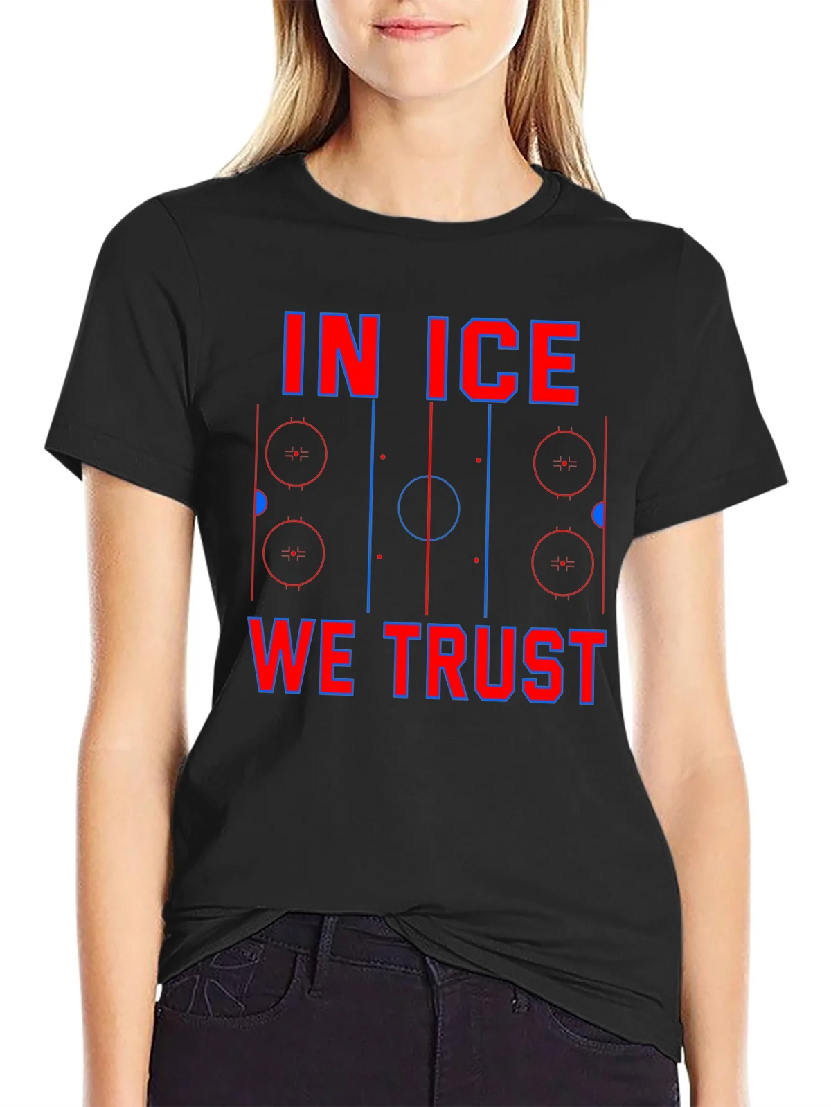 In Ice We Trust Hockey T-Shirt product image 5