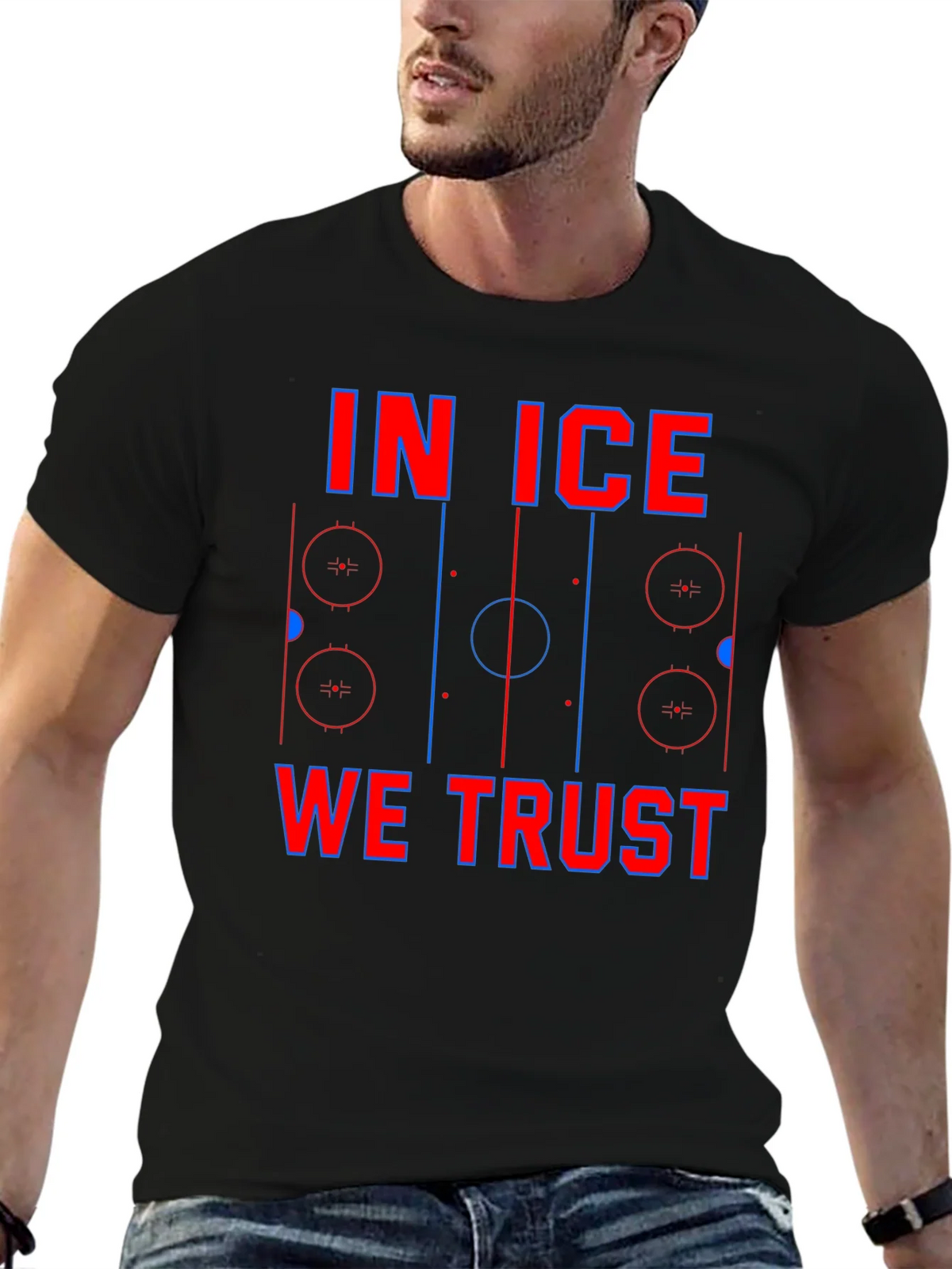 In Ice We Trust Hockey T-Shirt product image 9