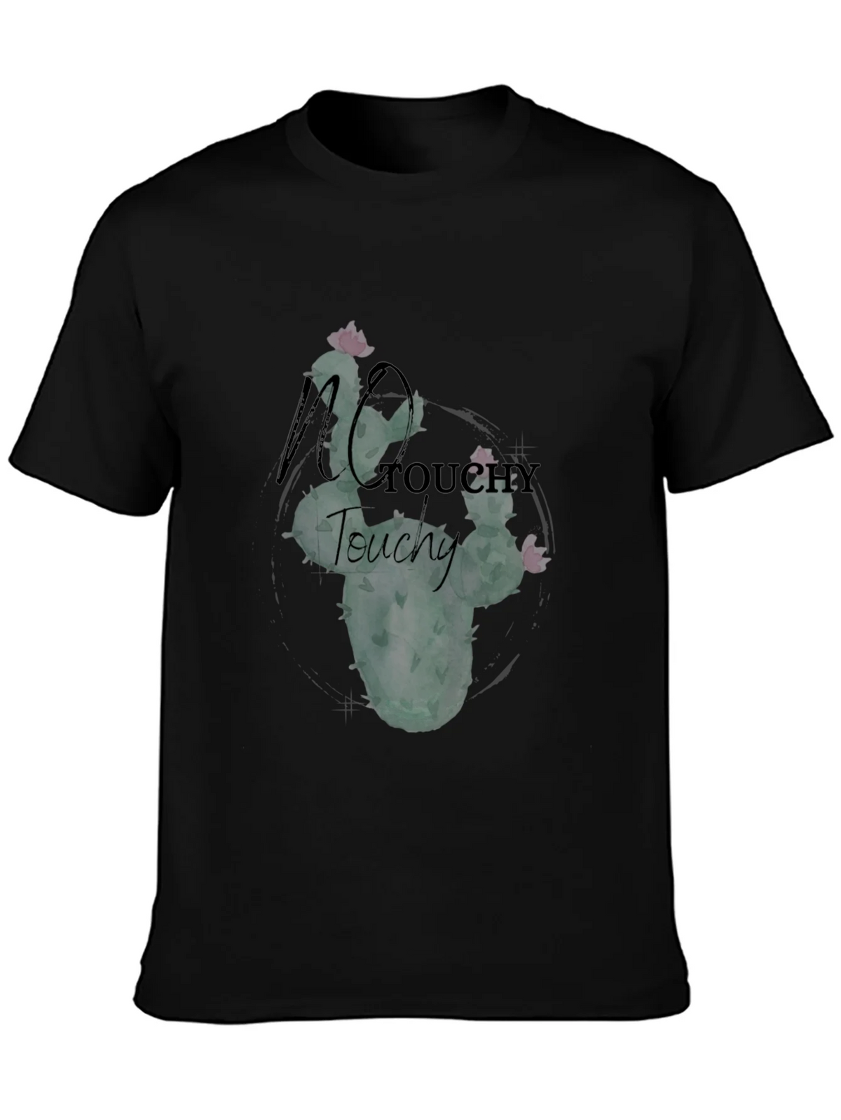 No Touchy Cactus Graphic Tee - Black product image 6