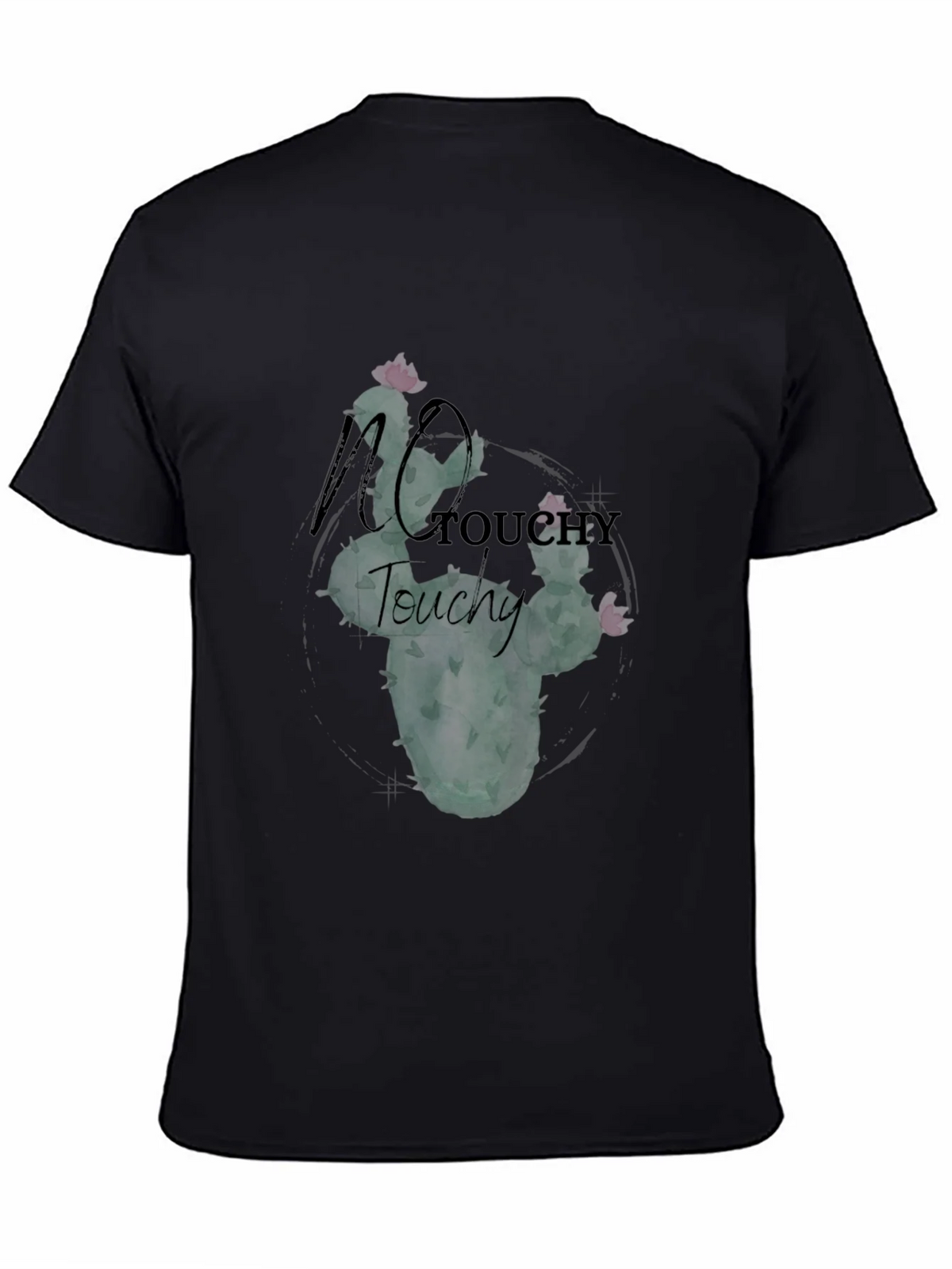 No Touchy Cactus Graphic Tee - Black product image 7