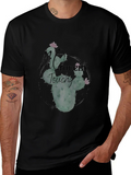 No Touchy Cactus Graphic Tee - Black product image 1
