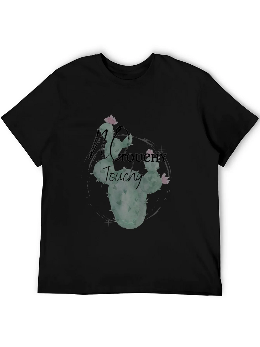 No Touchy Cactus Graphic Tee - Black product image 8
