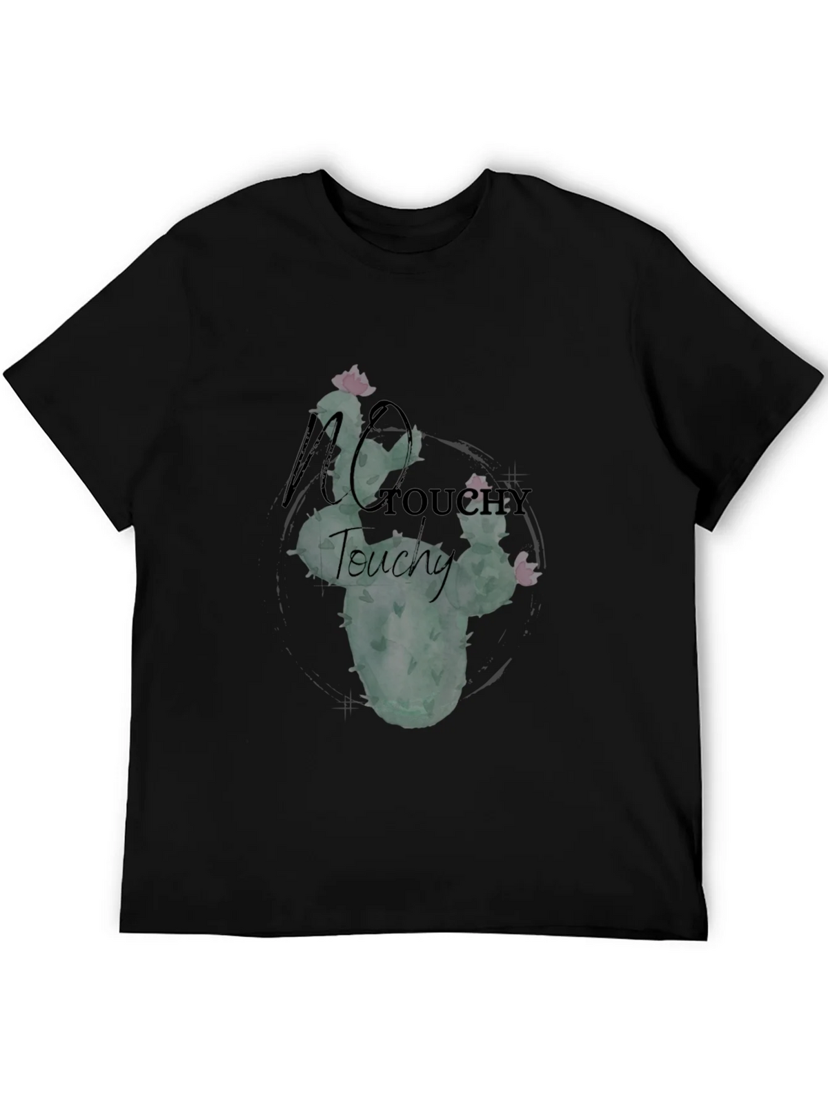 No Touchy Cactus Graphic Tee - Black product image 8