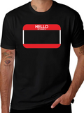 Hello My Name Is T-Shirt - Fun Introvert Tee product image 1