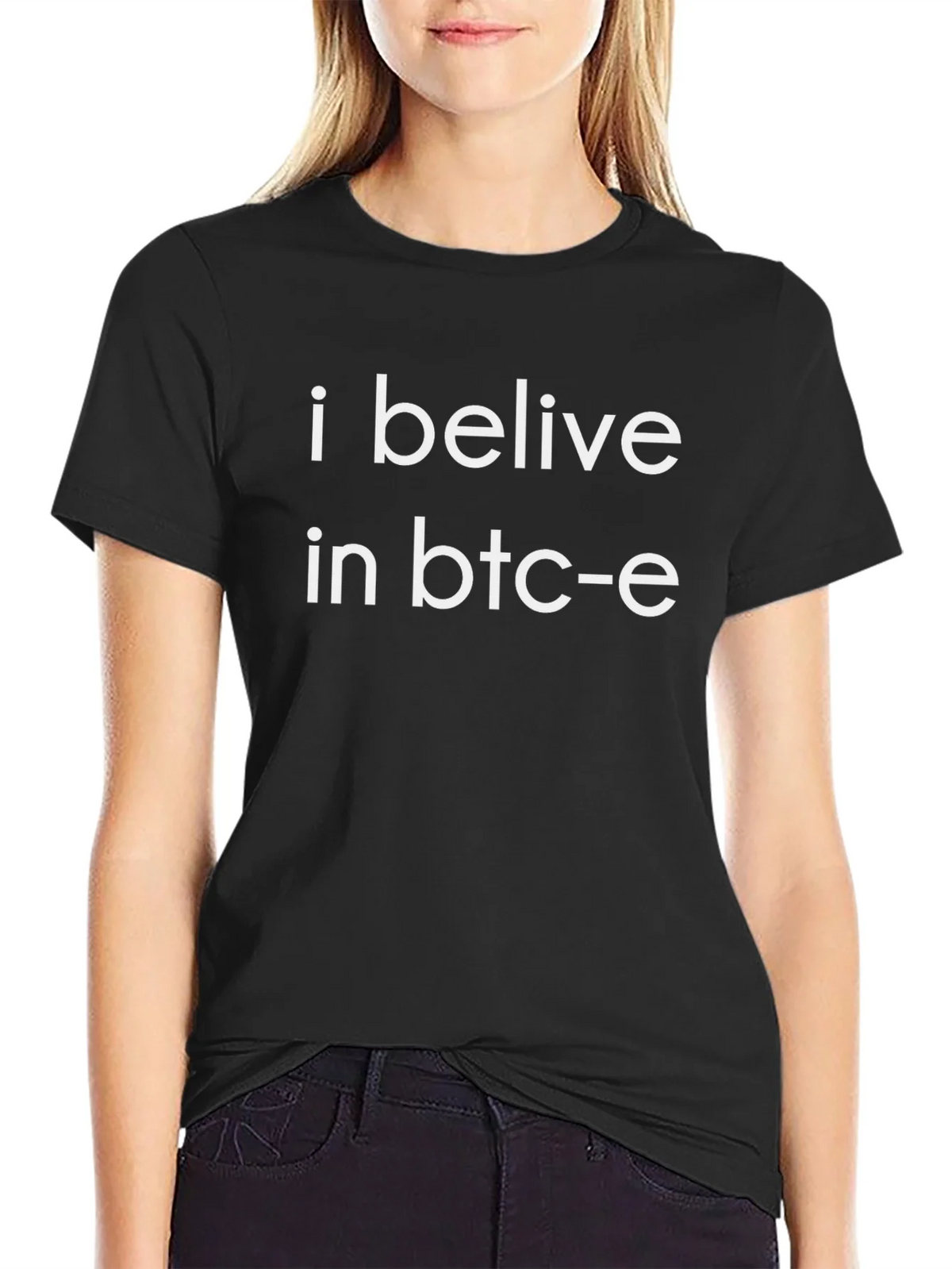 I Belive in BTC-e Black T-Shirt product image 5