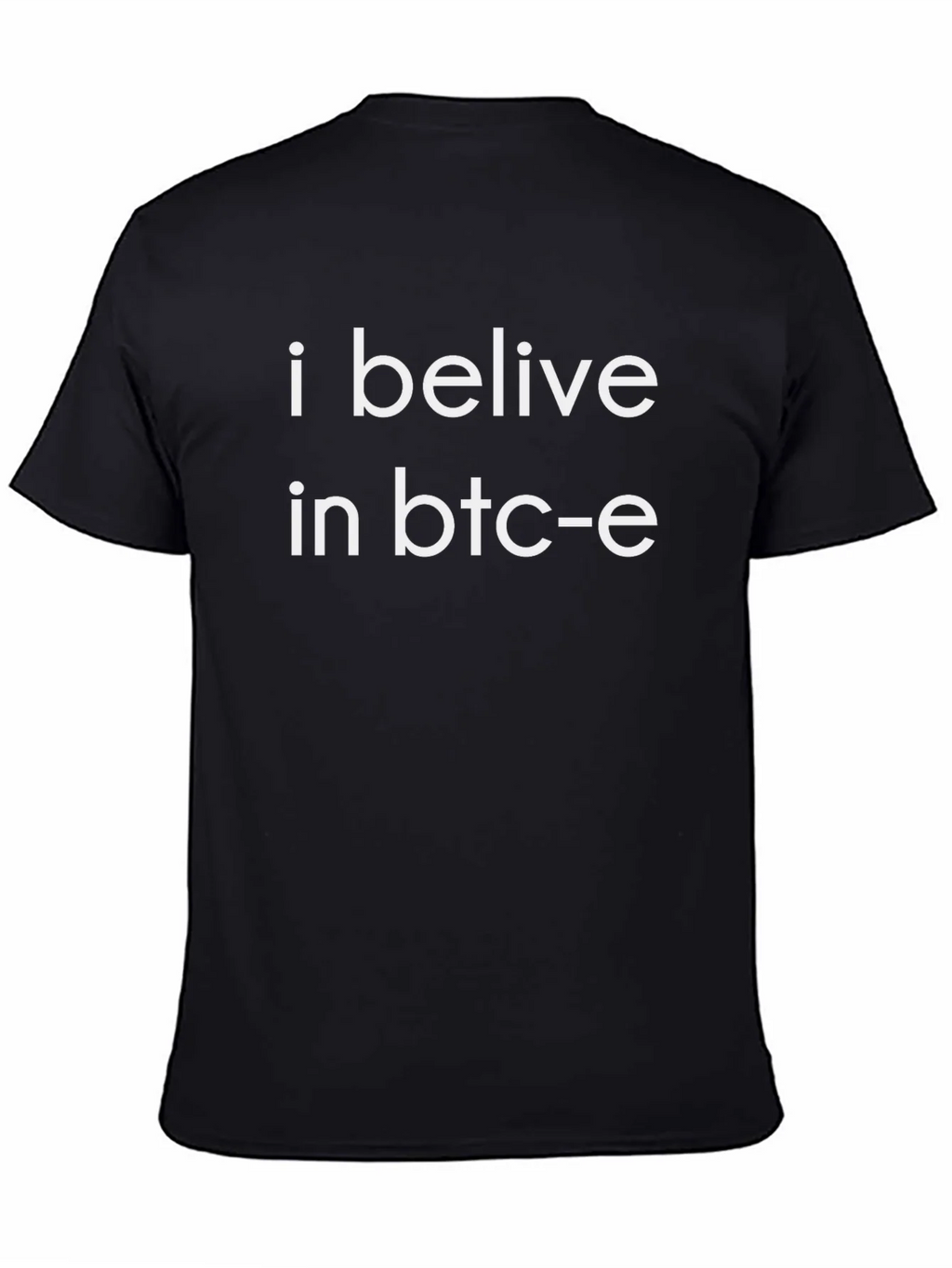 I Belive in BTC-e Black T-Shirt product image 7